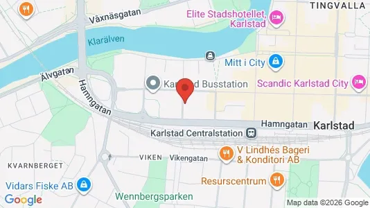 Apartments for rent i Karlstad - kort over placeringen