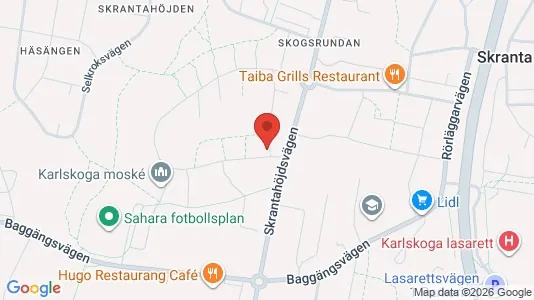 Rooms for rent i Karlskoga - kort over placeringen
