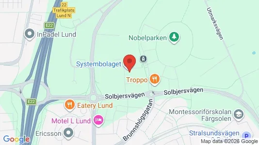 Apartments for rent i Lund - kort over placeringen