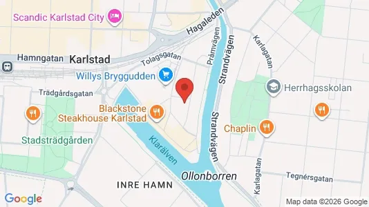 Apartments for rent i Karlstad - kort over placeringen
