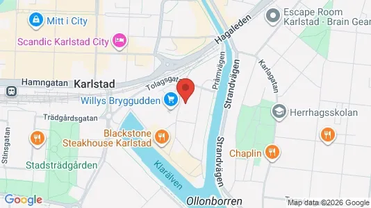 Apartments for rent i Karlstad - kort over placeringen