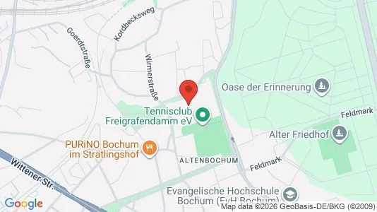 Apartments for rent i Bochum - kort over placeringen