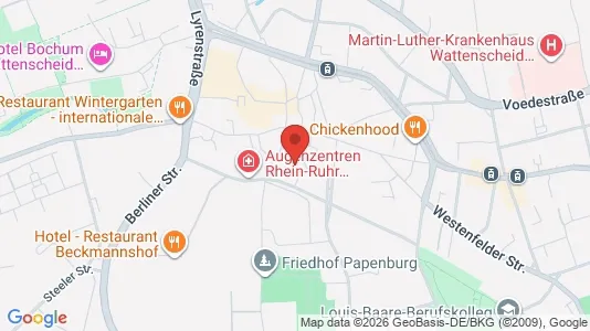 Apartments for rent i Bochum - kort over placeringen