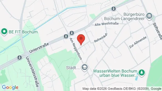 Apartments for rent i Bochum - kort over placeringen