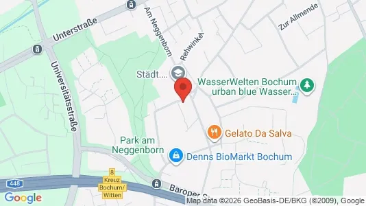 Apartments for rent i Bochum - kort over placeringen