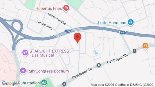 Apartments for rent i Bochum - kort over placeringen