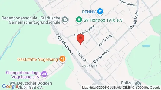 Apartments for rent i Bochum - kort over placeringen