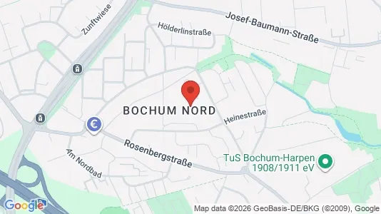 Apartments for rent i Bochum - kort over placeringen