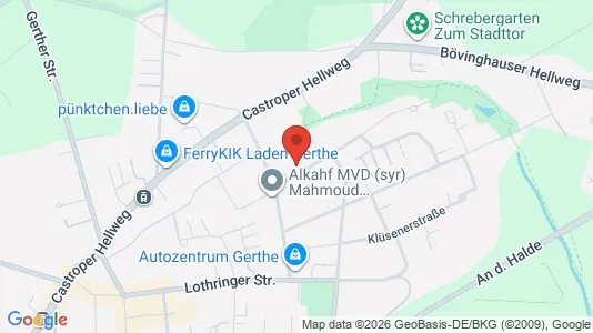 Apartments for rent i Bochum - kort over placeringen