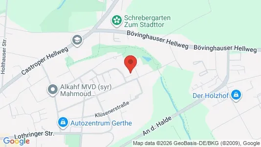 Apartments for rent i Bochum - kort over placeringen