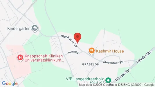 Apartments for rent i Bochum - kort over placeringen