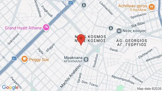 Apartments for rent i Athens Akropoli - kort over placeringen