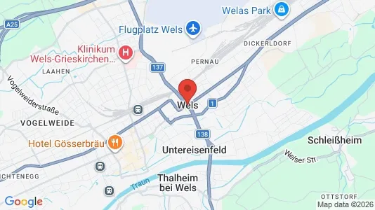 Apartments for rent i Wels - kort over placeringen