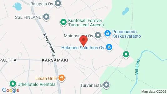 Apartments for rent i Turku - kort over placeringen