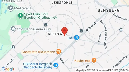 Apartments for rent i Rheinisch-Bergischer Kreis - kort over placeringen