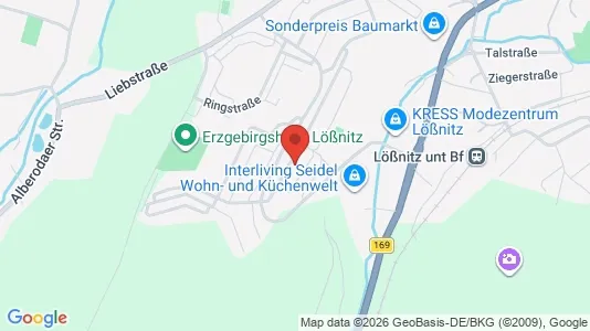 Apartments for rent i Erzgebirgskreis - kort over placeringen