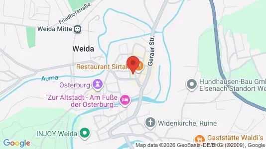 Apartments for rent i Greiz - kort over placeringen