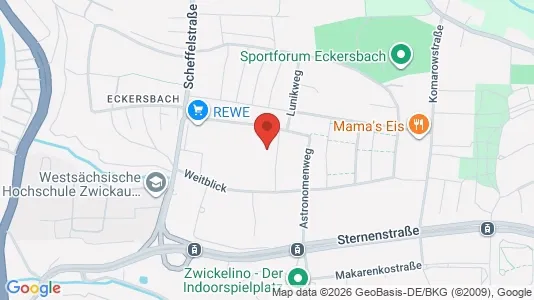 Apartments for rent i Zwickau - kort over placeringen