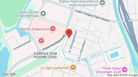 Apartments for rent i Groningen - kort over placeringen