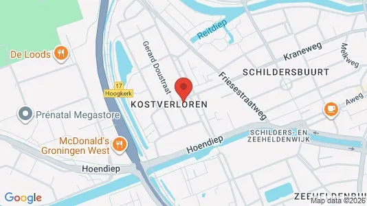 Apartments for rent i Groningen - kort over placeringen