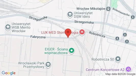 Apartments for rent i Wrocław - kort over placeringen
