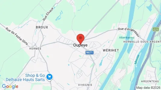 Houses for rent i Oupeye - kort over placeringen