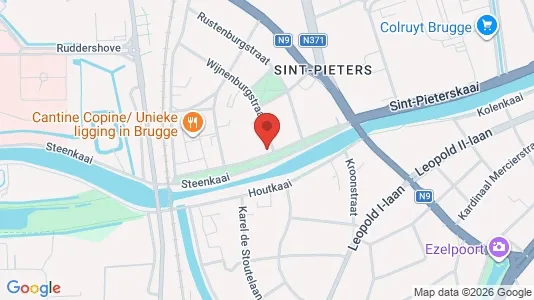 Apartments for rent i Brugge - kort over placeringen