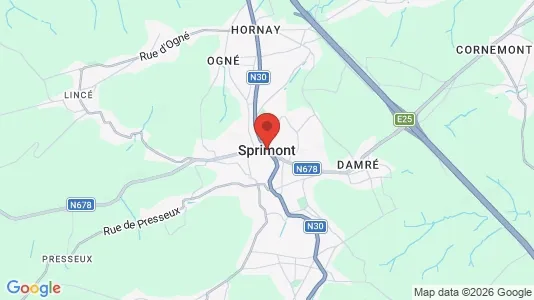 Houses for rent i Sprimont - kort over placeringen