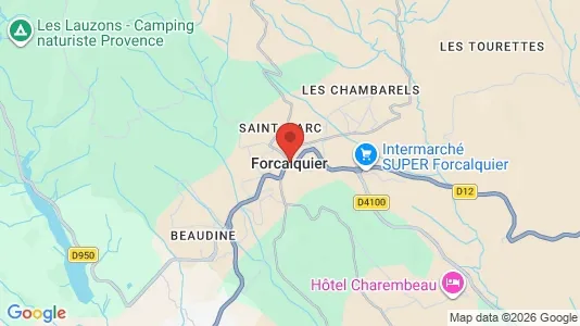 Apartments for rent i Forcalquier - kort over placeringen
