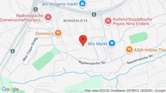Apartments for rent i Chemnitz - kort over placeringen