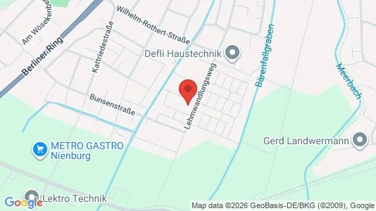 Apartments for rent i Nienburg/Weser - kort over placeringen