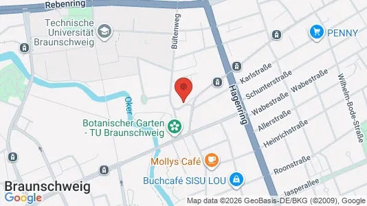 Apartments for rent i Braunschweig - kort over placeringen
