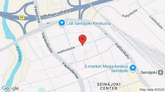 Apartments for rent i Seinäjoki - kort over placeringen