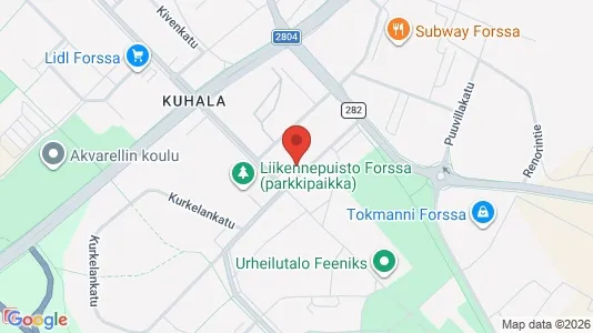 Apartments for rent i Forssa - kort over placeringen