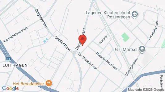 Apartments for rent i Mortsel - kort over placeringen