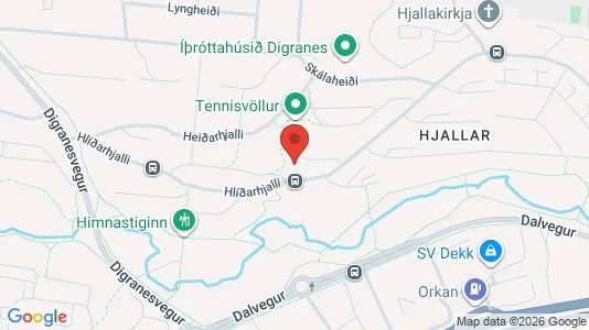 Apartments for rent i Kópavogur - kort over placeringen