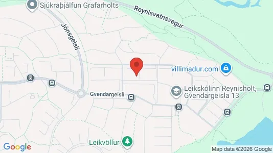Apartments for rent i Reykjavík Grafarholt - kort over placeringen