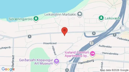 Apartments for rent i Kópavogur - kort over placeringen