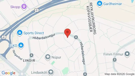 Apartments for rent i Kópavogur - kort over placeringen
