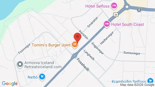 Apartments for rent i Selfoss - kort over placeringen