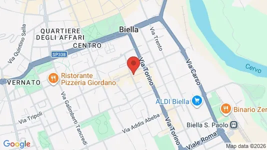 Apartments for rent i Biella - kort over placeringen