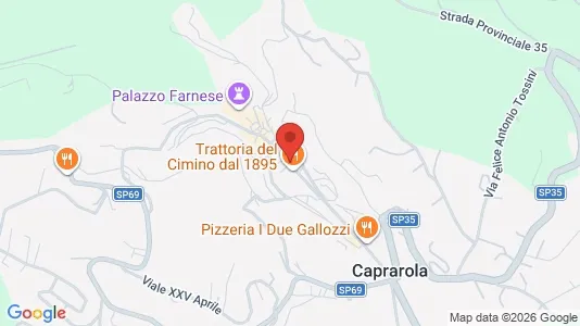 Apartments for rent i Caprarola - kort over placeringen