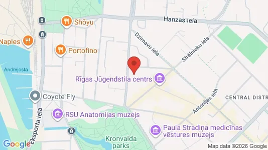 Apartments for rent i Riga Centrs - kort over placeringen