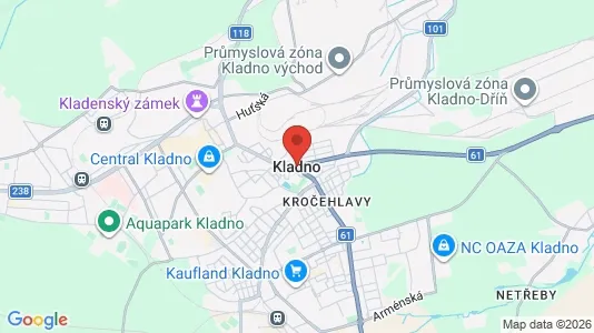 Apartments for rent i Kladno - kort over placeringen