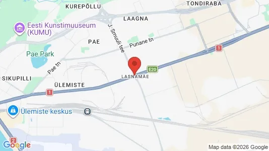 Apartments for rent i Tallinn Lasnamäe - kort over placeringen