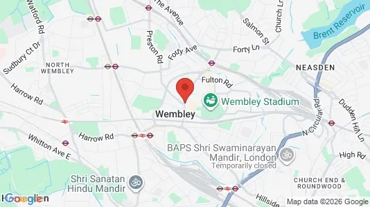 Apartments for rent i Wembley - Middlesex - kort over placeringen