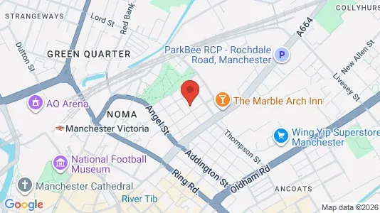 Apartments for rent i Manchester - Lancashire - kort over placeringen
