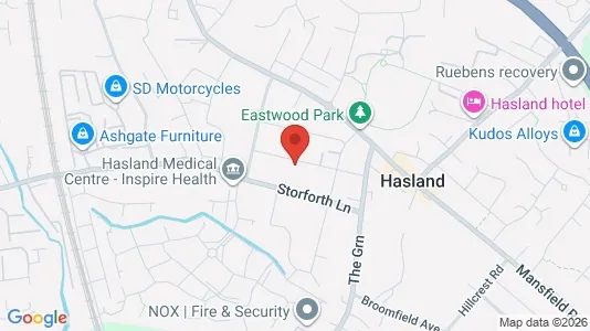 Apartments for rent i Chesterfield - Derbyshire - kort over placeringen