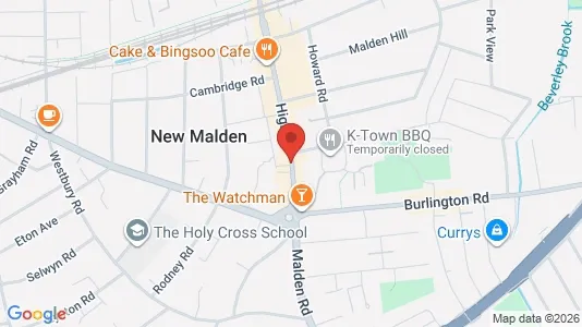 Apartments for rent i New Malden - Surrey - kort over placeringen
