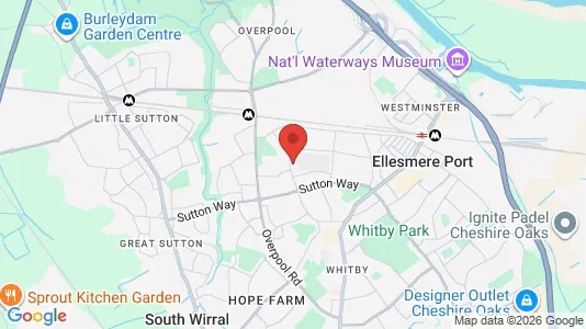 Houses for rent i Ellesmere Port - Merseyside - kort over placeringen